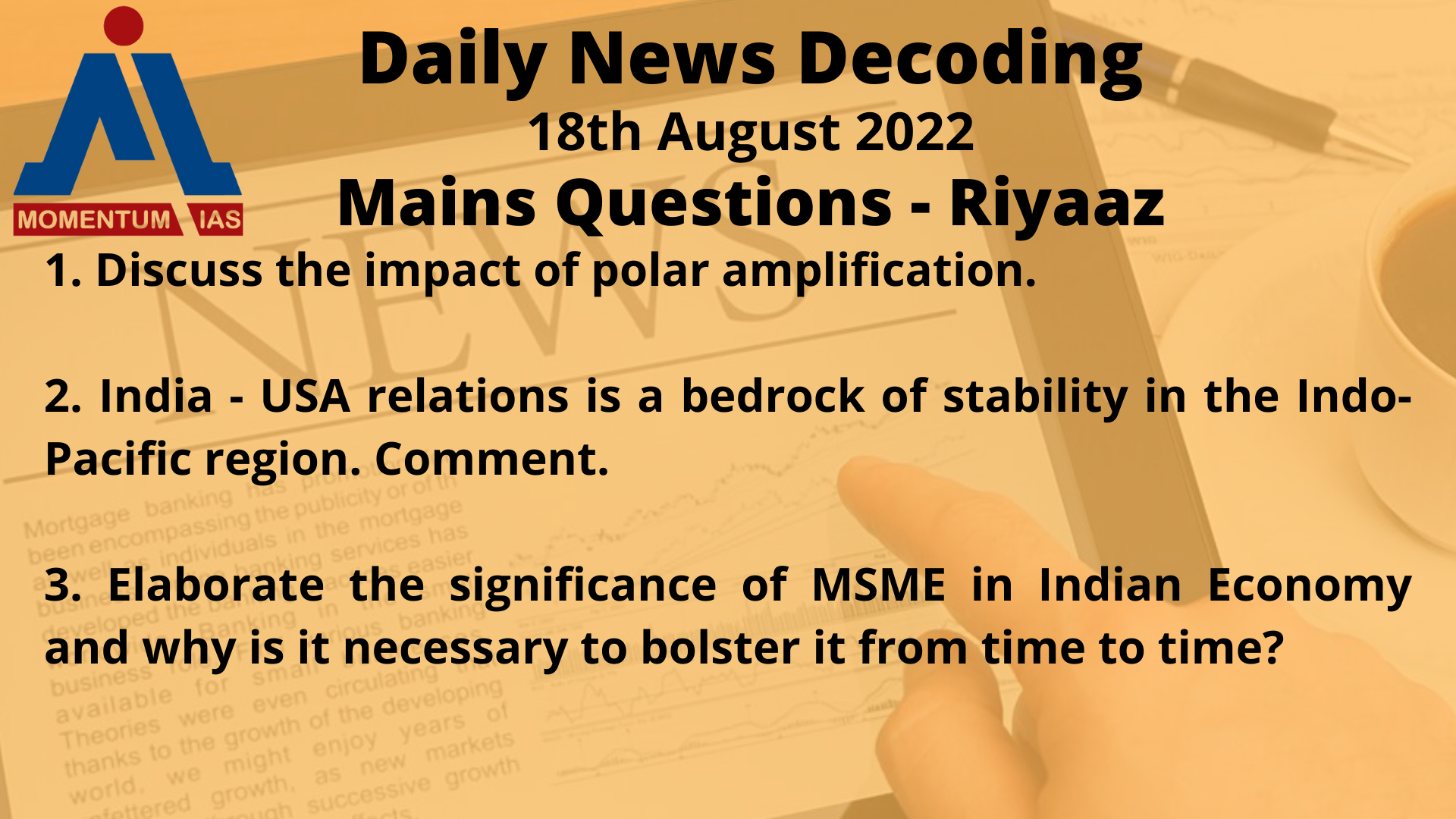 Elaborate the significance of MSME in Indian Economy and why is it necessary to bolster it from